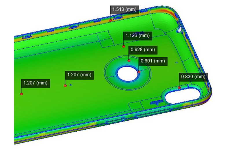 injection molded mobile phone back