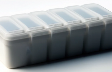 Injection molding pill boxes