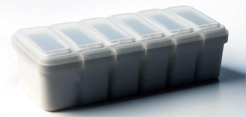 Injection molding pill boxes