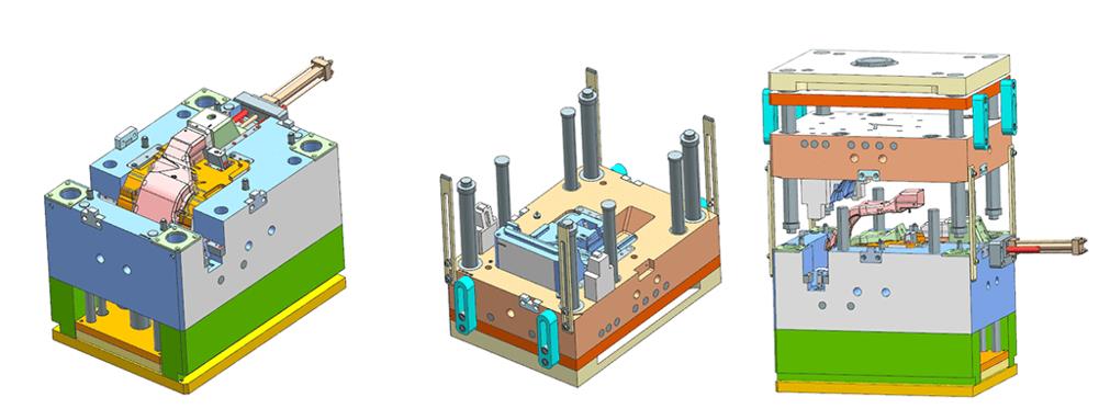 Plastic injection mold 3D photos